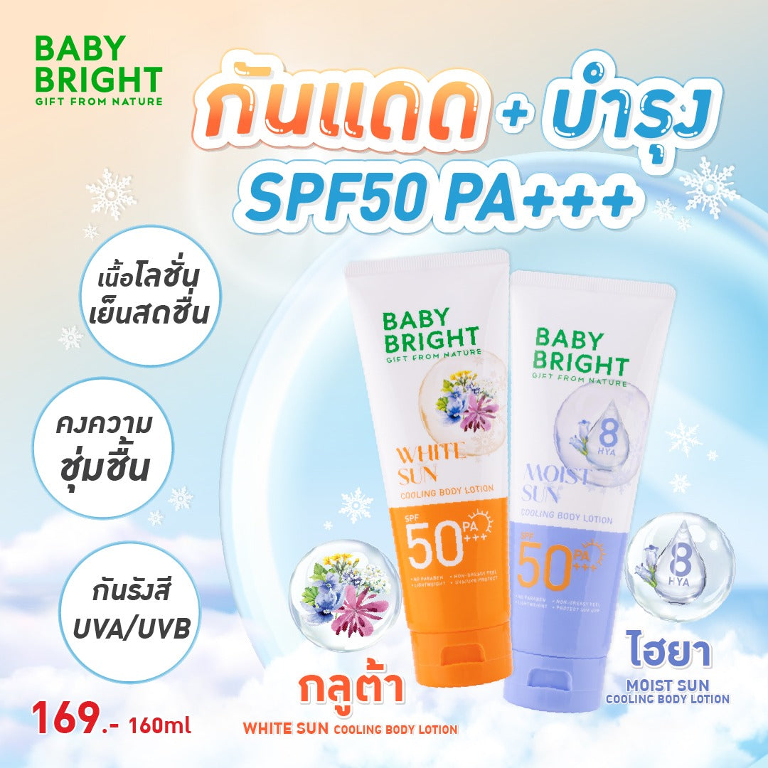 Baby Bright 涼感防曬身體乳液 SPF50 PA+++ 160ml