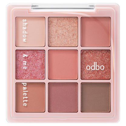 odbo Shadow&Me Palette - 九色眼影盤 - Rosy Aura