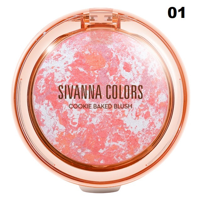 SIVANNA COLORS Cookie Baked Blush - 曲奇餅胭脂 - Rosy Aura