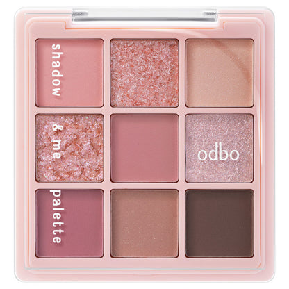 odbo Shadow&Me Palette - 九色眼影盤 - Rosy Aura