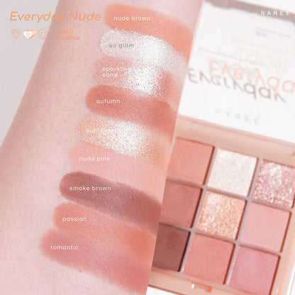 Naree Eyeshadow Palette - 九色眼影盤 - Rosy Aura