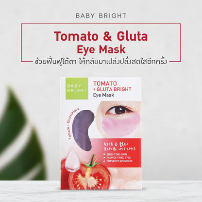 Baby Bright Tomato & Gluta Bright Eye Mask - 蕃茄亮白眼膜 5g - Rosy Aura