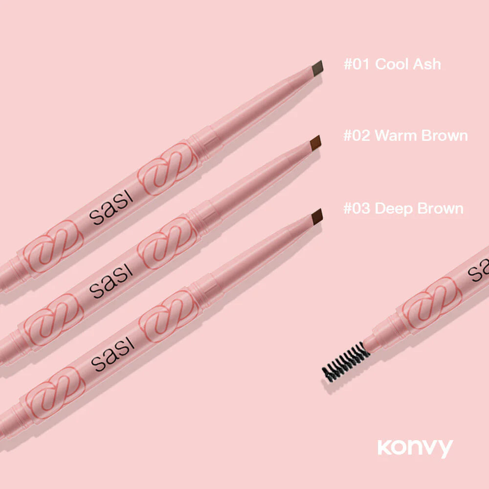 Sasi Auto Eyebrow Pencil - 旋轉眉筆 - Rosy Aura