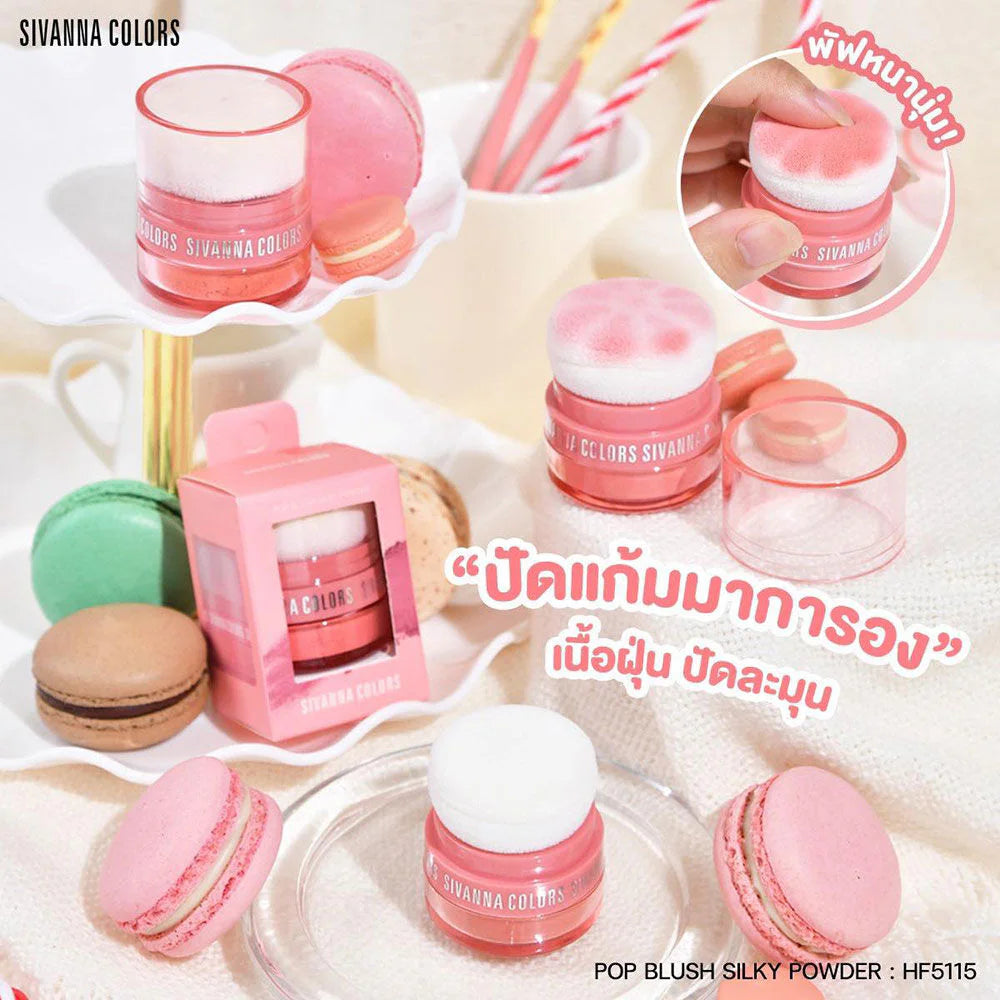 SIVANNA COLORS Blush Powder - 氣墊胭脂 - Rosy Aura