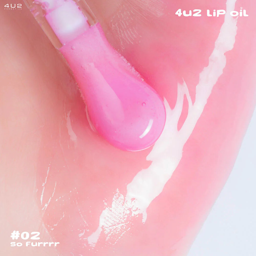 4U2 Lip Oil - 變色滋養唇彩 - Rosy Aura