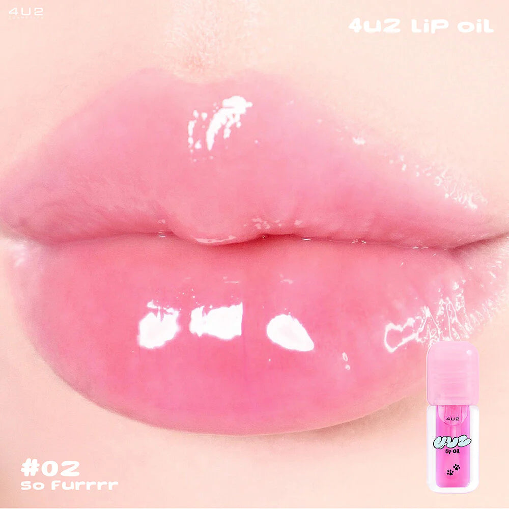 4U2 Lip Oil - 變色滋養唇彩 - Rosy Aura