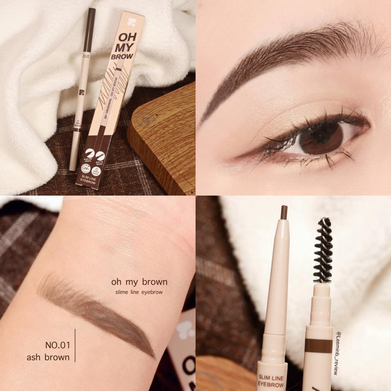 2P ORIGINAL Slim Line Eyebrow - 旋轉眉筆 - Rosy Aura