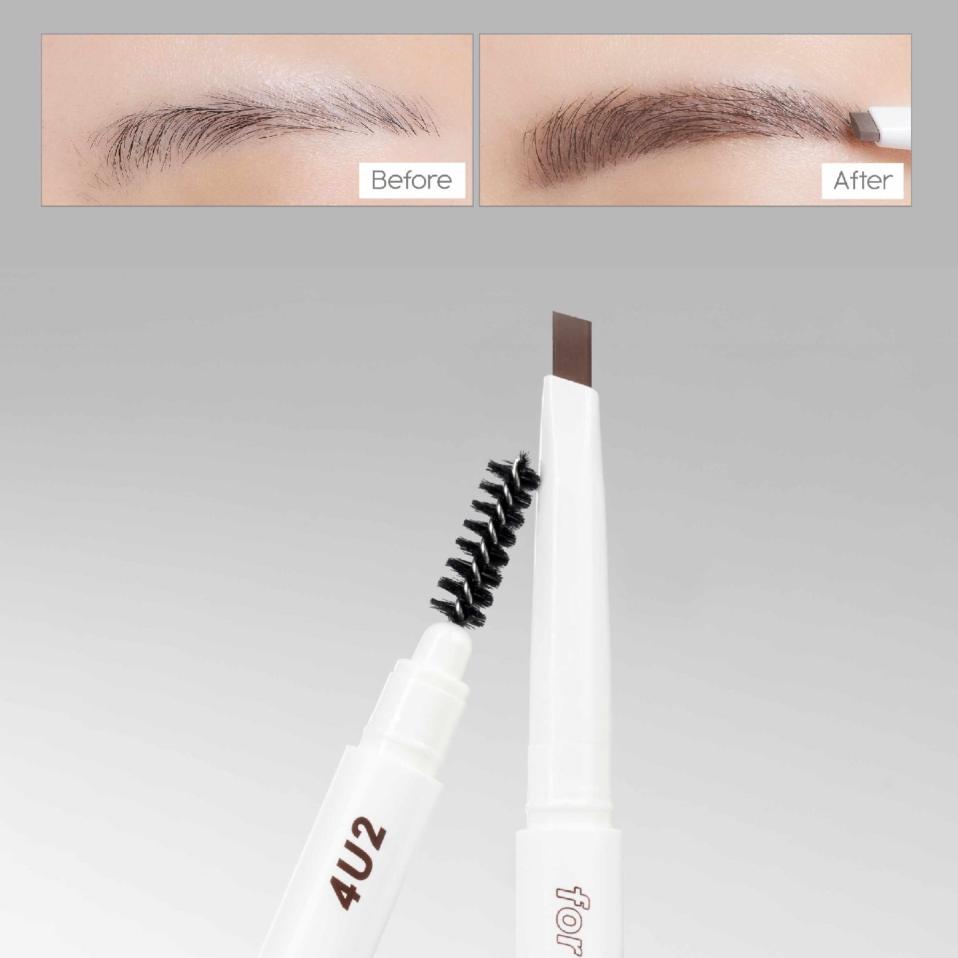 4U2 Auto Brow Pencil - 自動眉筆 - Rosy Aura