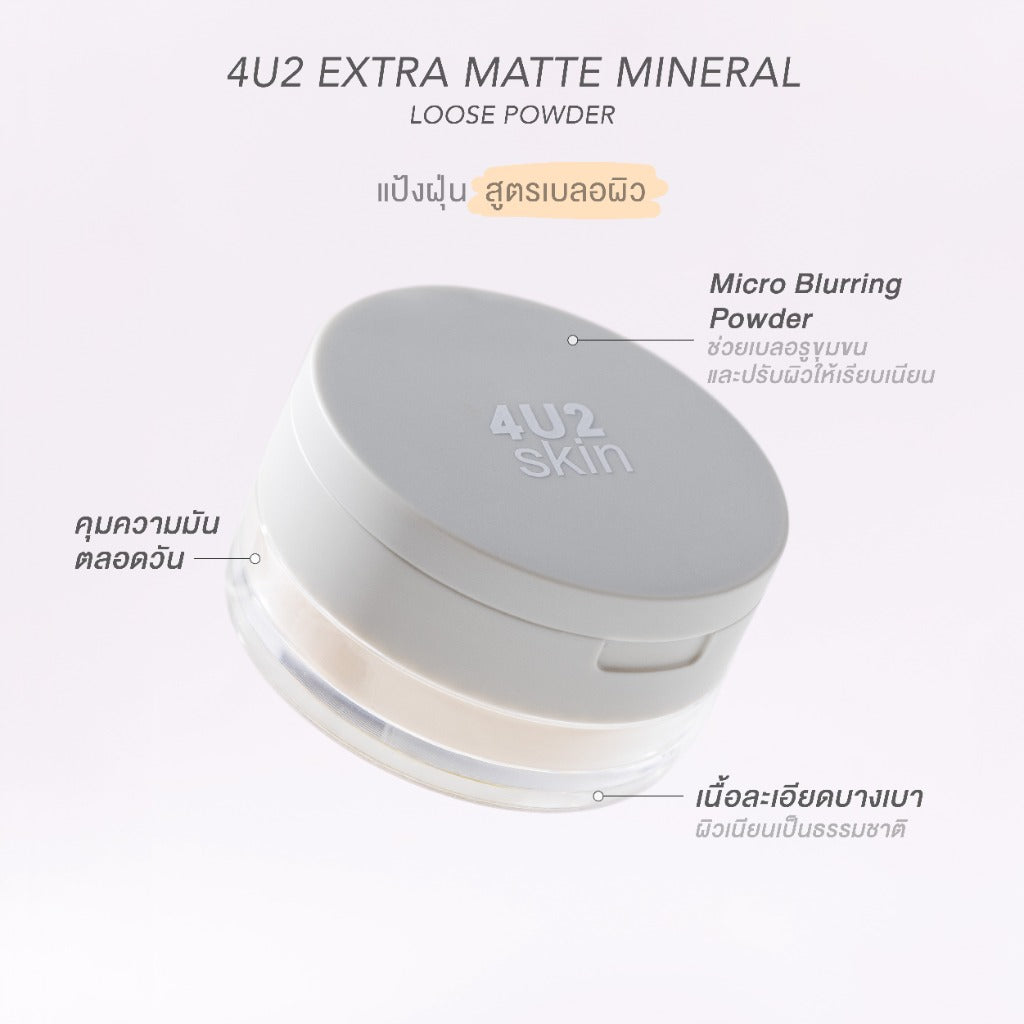 4U2 礦物極致控油霧面碎粉 10g