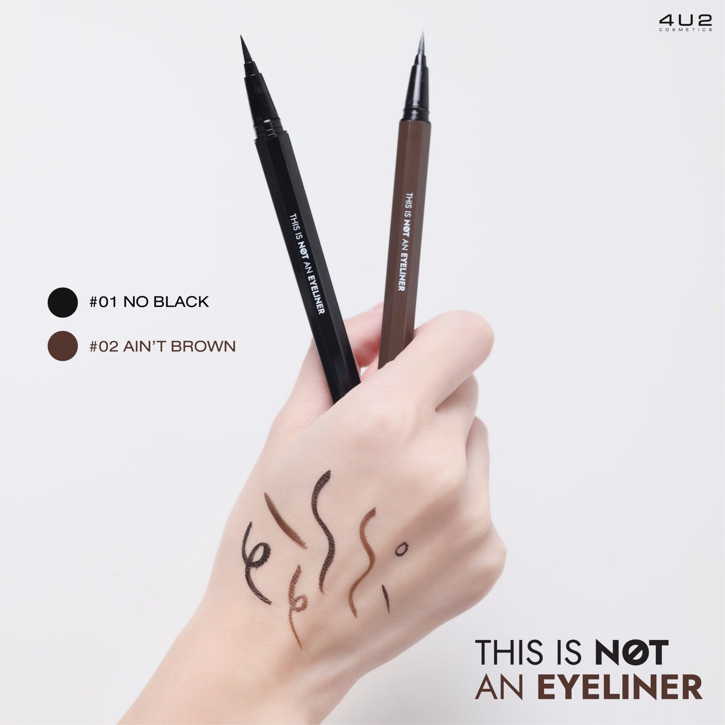 4U2 Matte Long-Lasting Waterproof Liquid Eyeliner