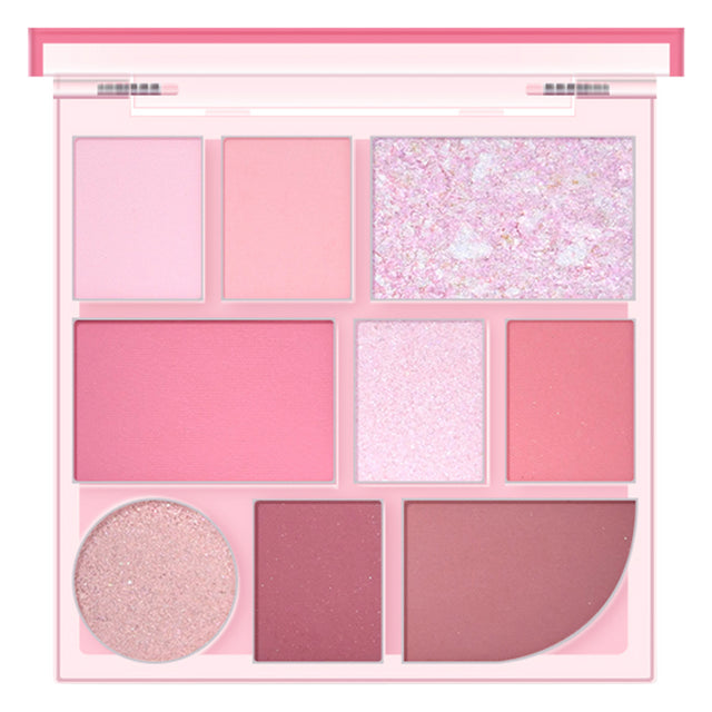 SIVANNA COLORS Break Order Integrated Eyeshadow - 9色卡通眼影盤 - Rosy Aura