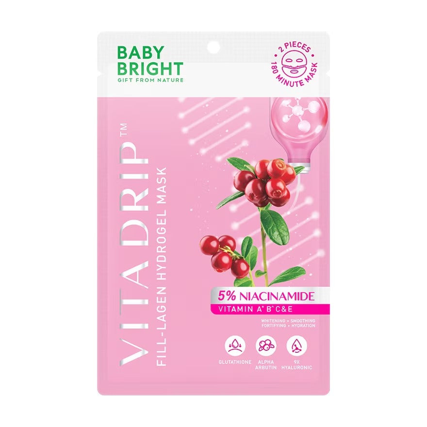 Baby Bright Vita Drip Hydrogel Mask (Pink) 20g