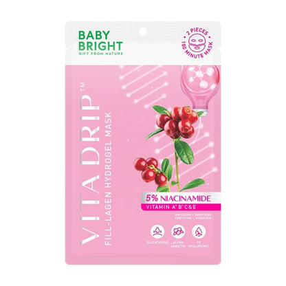 Baby Bright Vita Drip Hydrogel Mask (Pink) 20g