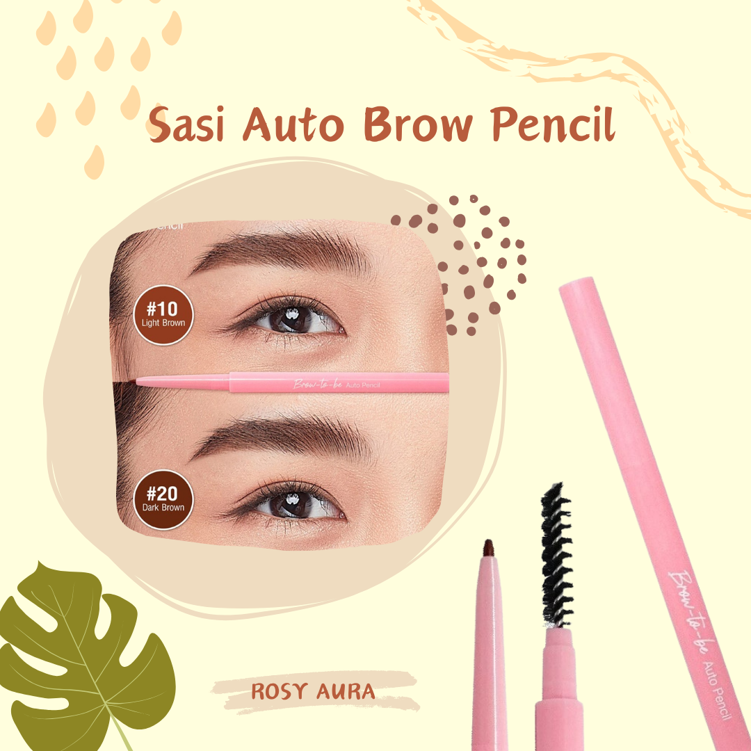 Sasi Auto Brow Pencil - 旋轉眉筆 - Rosy Aura