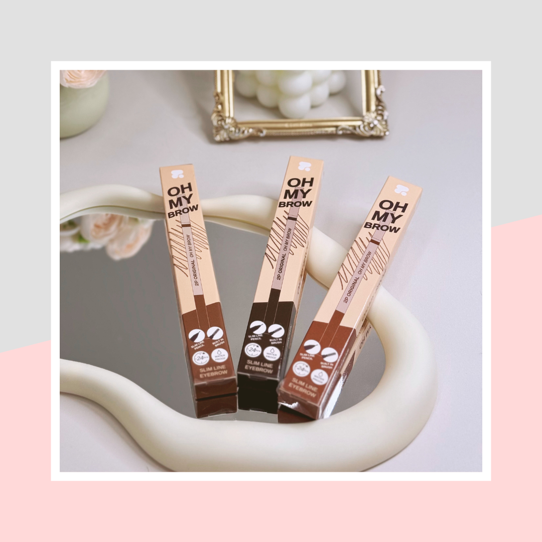 2P ORIGINAL Slim Line Eyebrow - 旋轉眉筆 - Rosy Aura