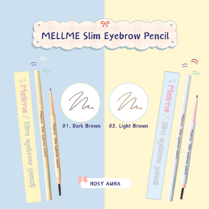 MELLME Slim Eyebrow Pencil - 纖細眉筆 - Rosy Aura