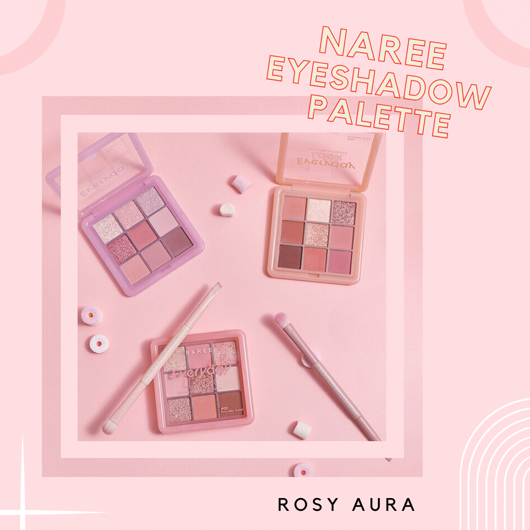 Naree Eyeshadow Palette - 九色眼影盤 - Rosy Aura