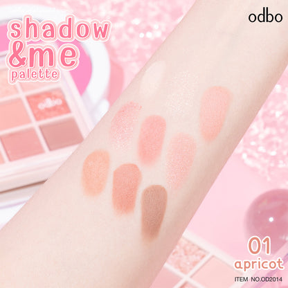 odbo Shadow&Me Palette - 九色眼影盤 - Rosy Aura