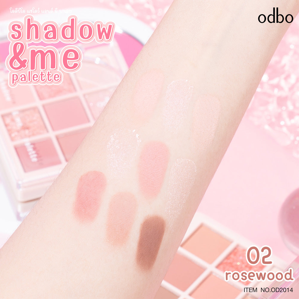 odbo Shadow&Me Palette - 九色眼影盤 - Rosy Aura