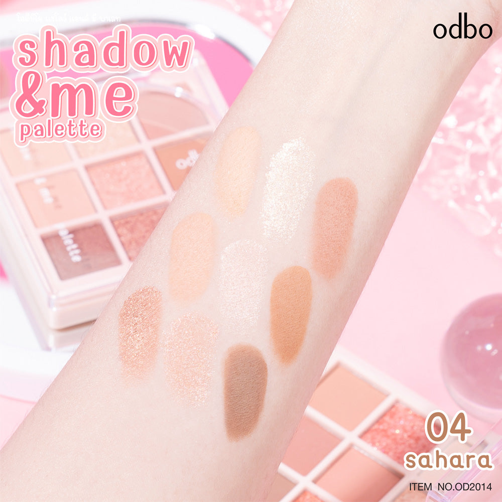 odbo Shadow&Me Palette - 九色眼影盤 - Rosy Aura