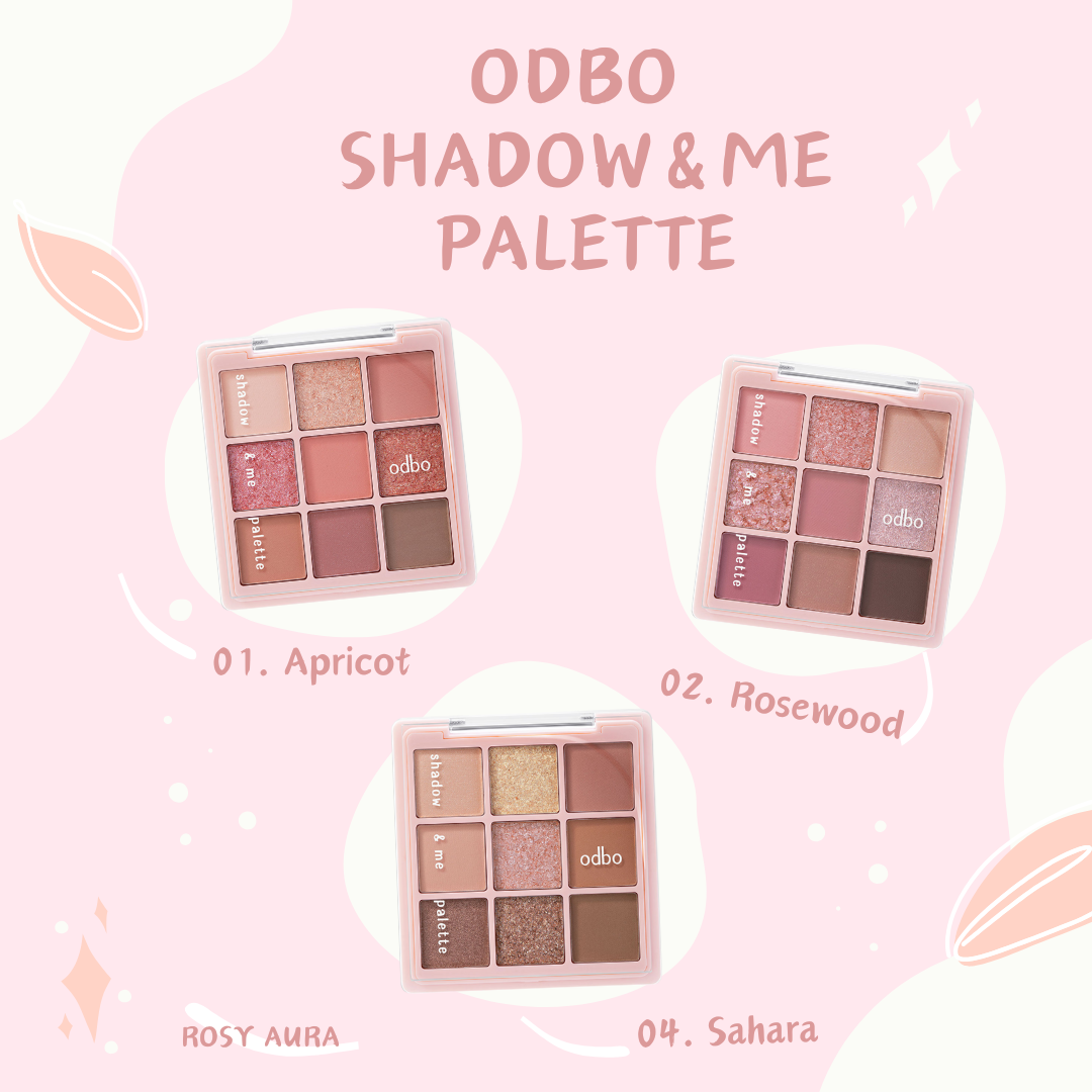 odbo Shadow&Me Palette - 九色眼影盤 - Rosy Aura