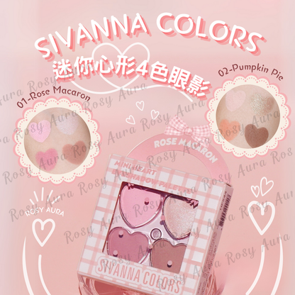 SIVANNA COLORS 迷你心形4色眼影