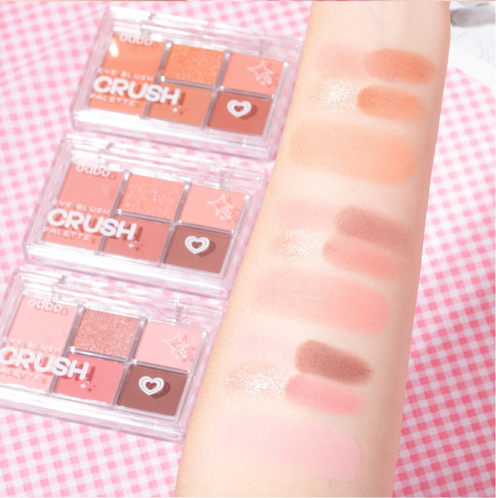 odbo Blush & Eye Palette - 胭脂眼影盤 - Rosy Aura