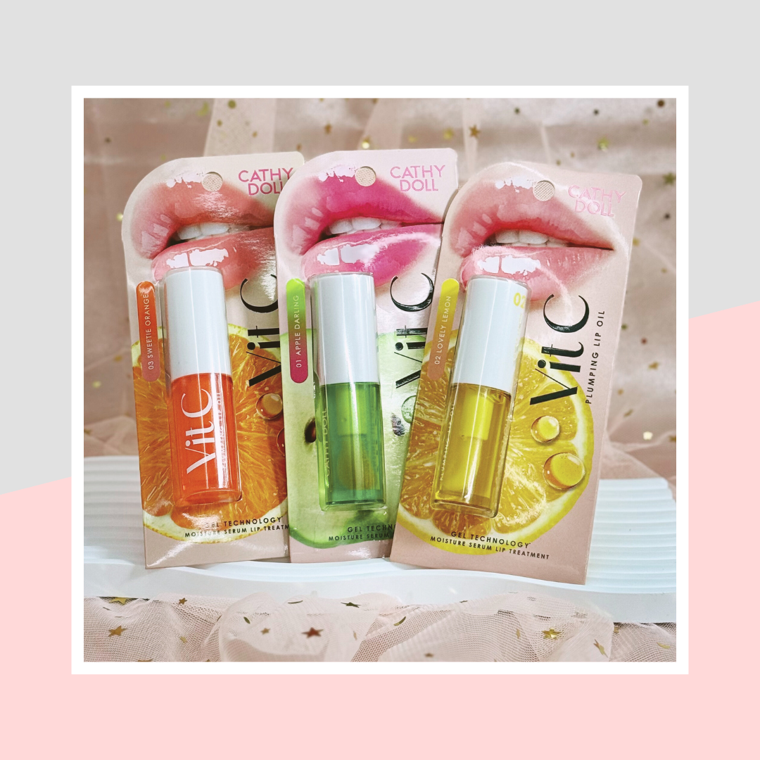 vitamin c lip oil I DEW CARE Glow Easy Grape 6ml 3colors coconut oil Cathy Doll Vit C Lip