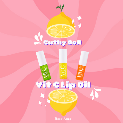 Cathy Doll Vit C Lip Oil - 維他命 C 護唇油 - Rosy Aura