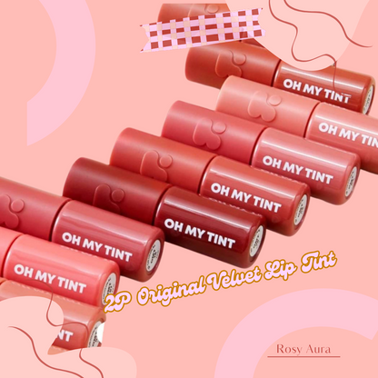 2P ORIGINAL Velvet Lip Tint - 絲絨霧面唇釉 - Rosy Aura