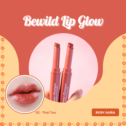 Bewild Lip Glow - 豐潤唇膏 - Rosy Aura