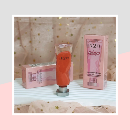 IN2IT Paint it Lip Tint - 顏料造型兩用唇彩 - Rosy Aura