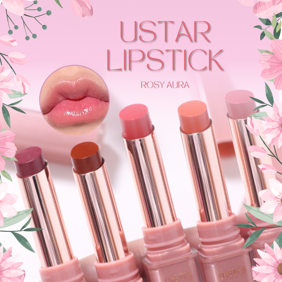 Ustar Lipstick - 光澤潤唇膏 - Rosy Aura