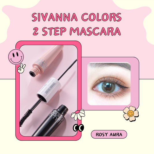 SIVANNA COLORS 2 Step Mascara - 雙頭豐盈睫毛膏 - Rosy Aura