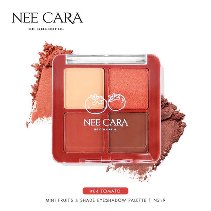 Nee Cara Eyeshadow Mini Palette - 迷你四色眼影盤 - Rosy Aura