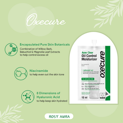 Oxecure Acne Clear Oil Control Moisturizer 10ml - 控油保濕霜 10ml