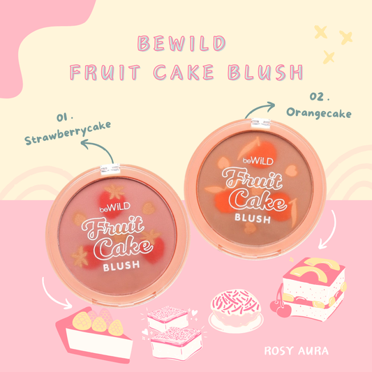 Bewild Fruit Cake Blush - 水果花紋胭脂 - Rosy Aura