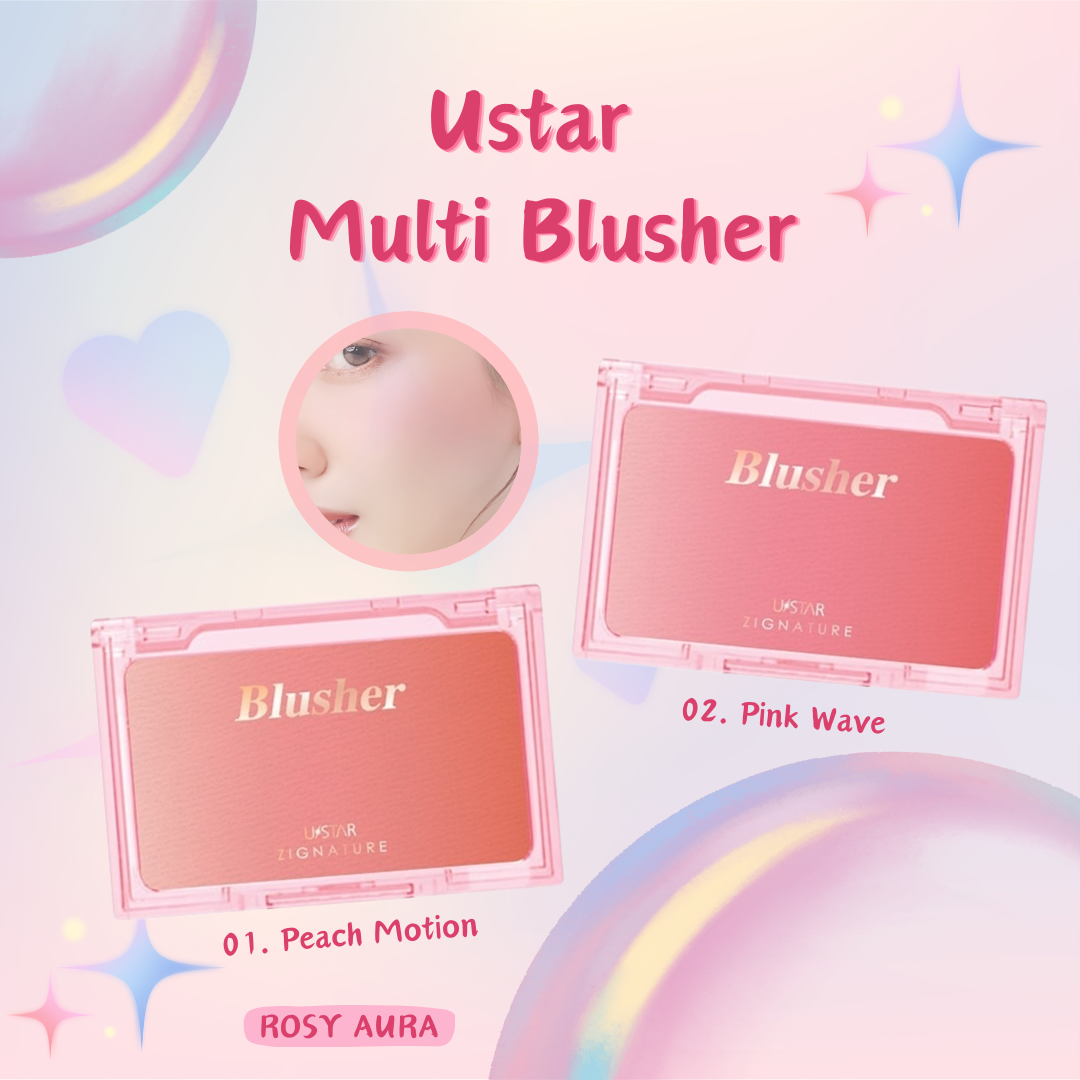 Ustar Multi Blusher - 漸層胭脂 - Rosy Aura