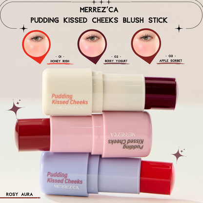 Merrez'ca Pudding Kissed Cheeks Blush Stick 8.5g - 布丁唇頰胭脂棒 8.5g