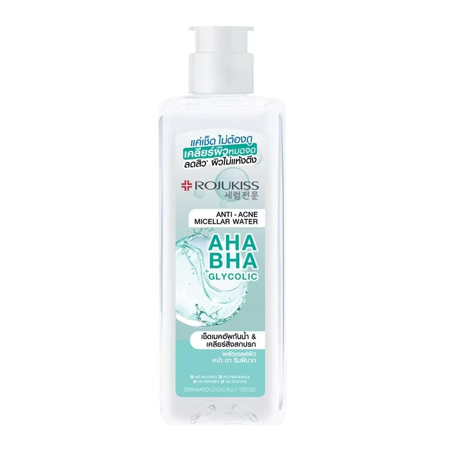 Rojukiss AHA + BHA Anti-Acne Cleansing Water 200ml