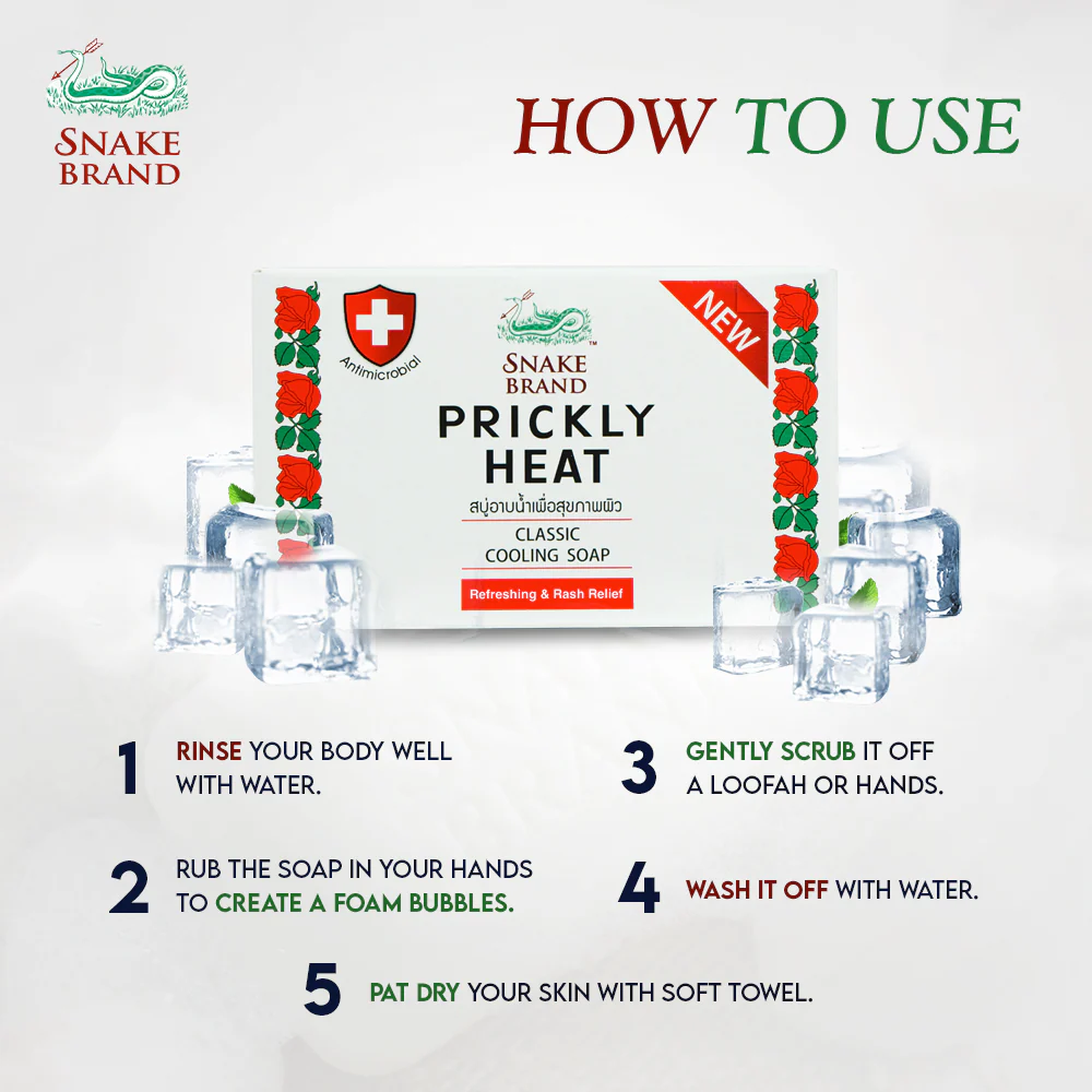 Snake Brand 經典清涼沖涼皂 100g