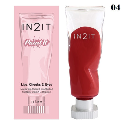 IN2IT Paint it Lip Tint - 顏料造型兩用唇彩 - Rosy Aura