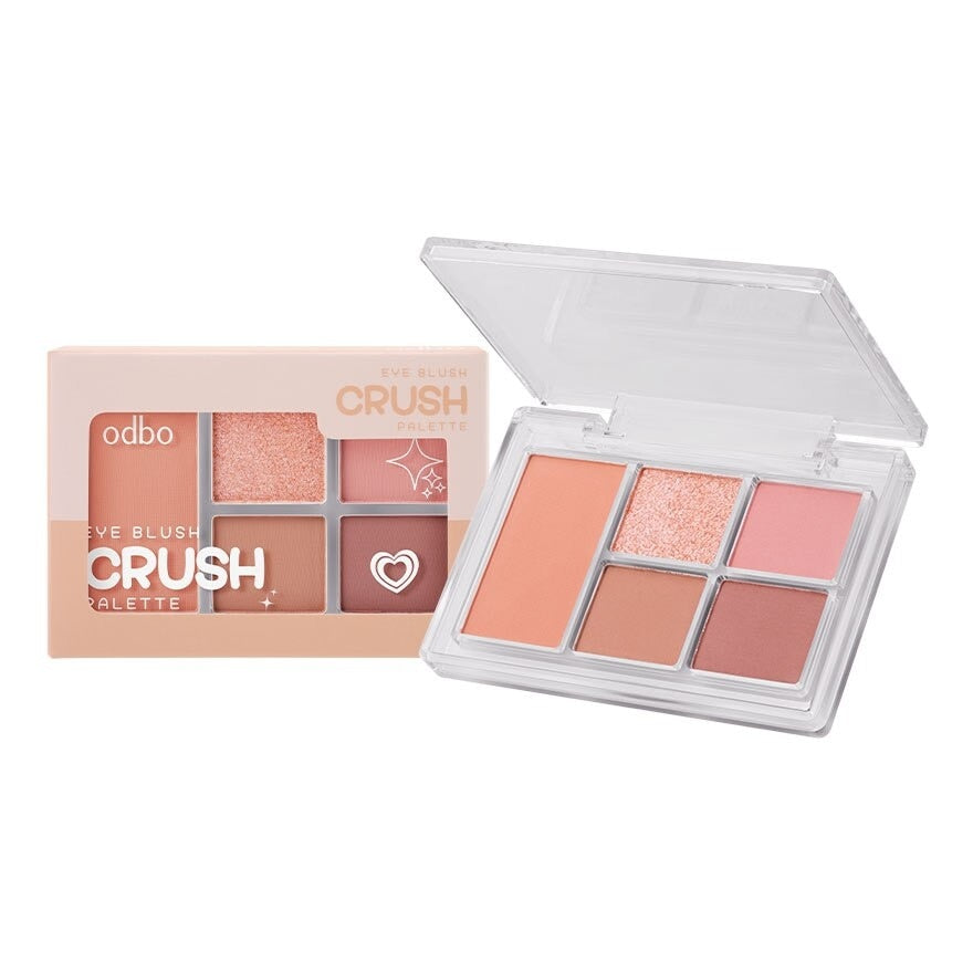 odbo Blush & Eye Palette - 胭脂眼影盤 - Rosy Aura