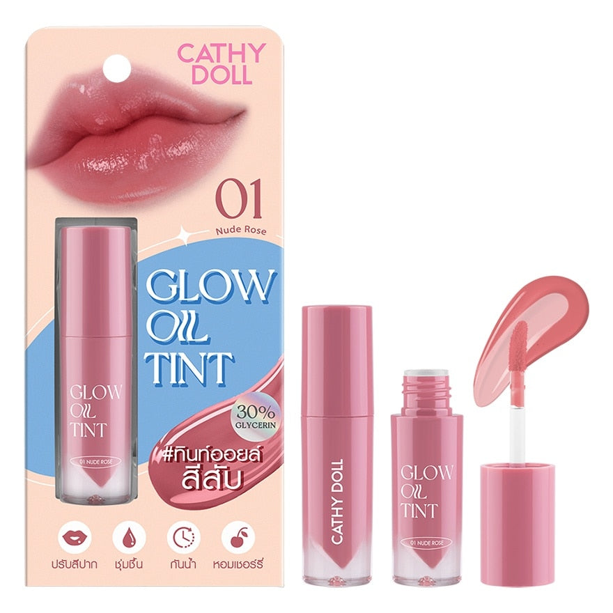 Cathy Doll Glow Lip Tint - 亮面唇彩 - Rosy Aura