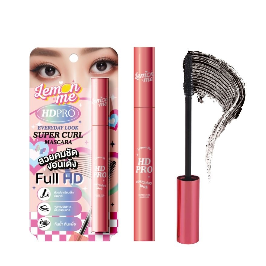 LEMON ME Super Curl Mascara - 超捲曲睫毛膏 - Rosy Aura