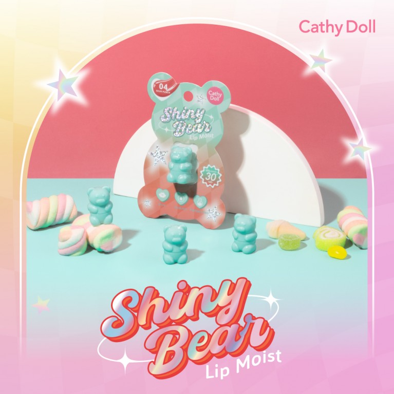 Cathy Doll Bear Lip Moist - 熊仔有色潤唇膏 - Rosy Aura