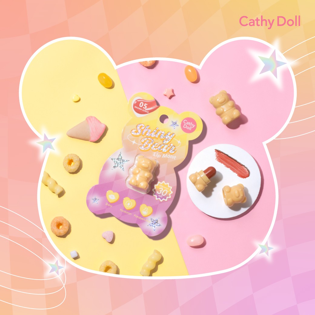 Cathy Doll Bear Lip Moist - 熊仔有色潤唇膏 - Rosy Aura