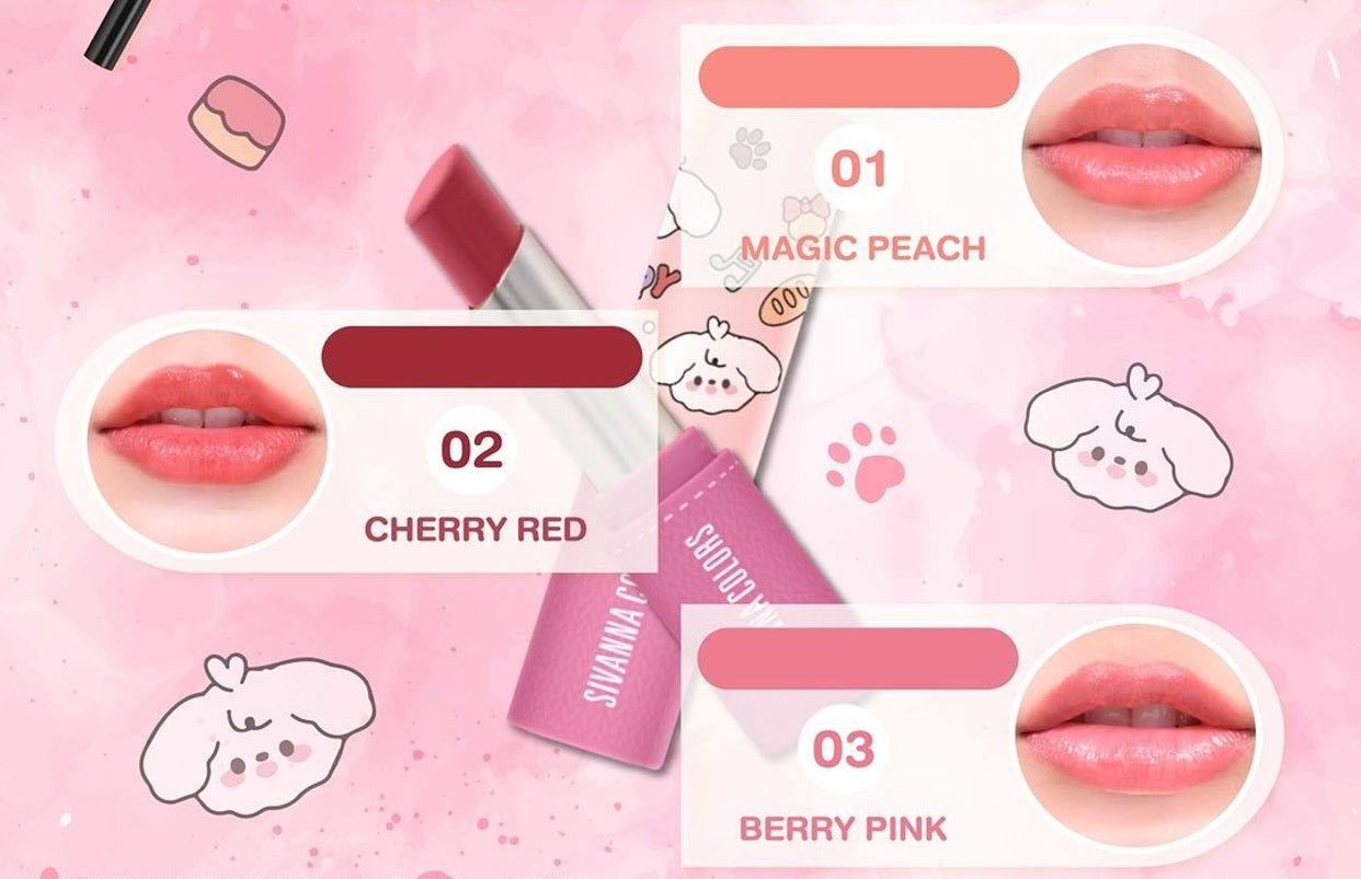 SIVANNA COLORS Cutie Lipstick - 可愛潤唇膏 - Rosy Aura