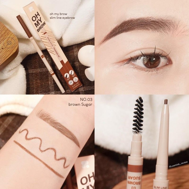 2P ORIGINAL Slim Line Eyebrow - 旋轉眉筆 - Rosy Aura