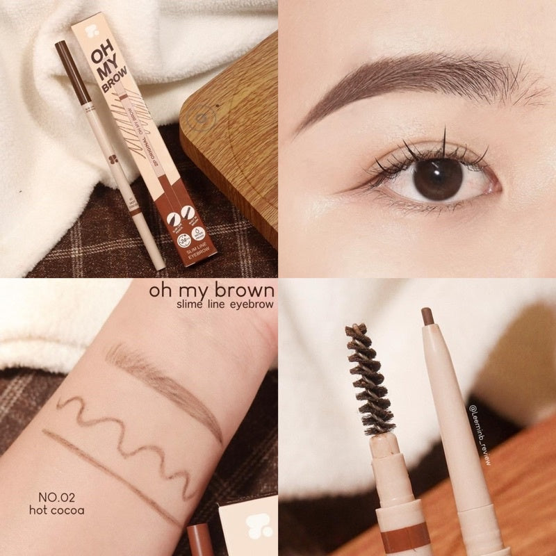 2P ORIGINAL Slim Line Eyebrow - 旋轉眉筆 - Rosy Aura